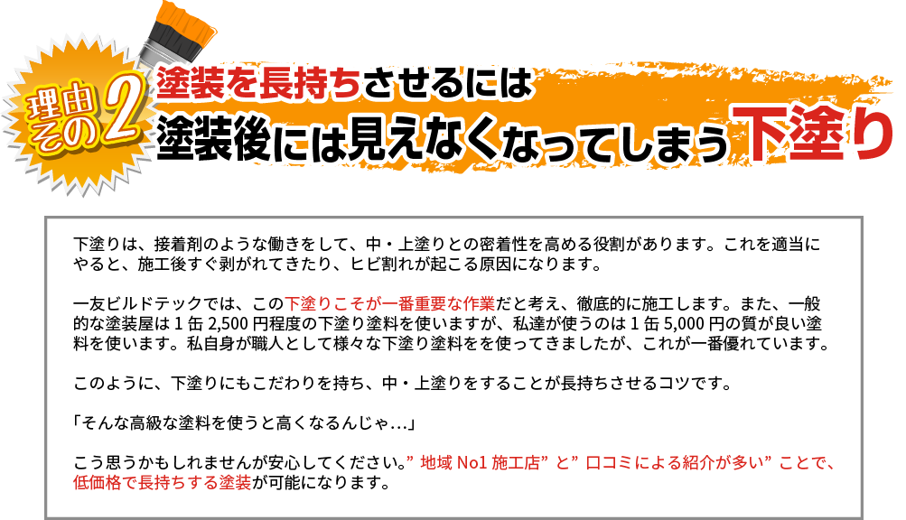 塗装を長持ちさせるために必要なのは下塗り！